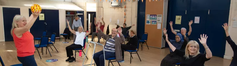 Seated exercise class