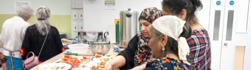 Henna group in kitchen